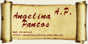 Angelina Pantoš vizit kartica